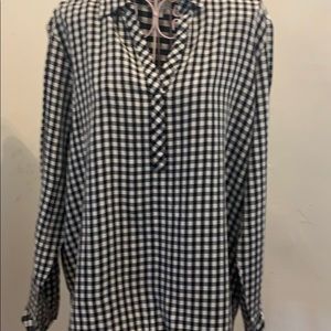 ❤️JJill Gingham Blouse 😍 $Dropped💥